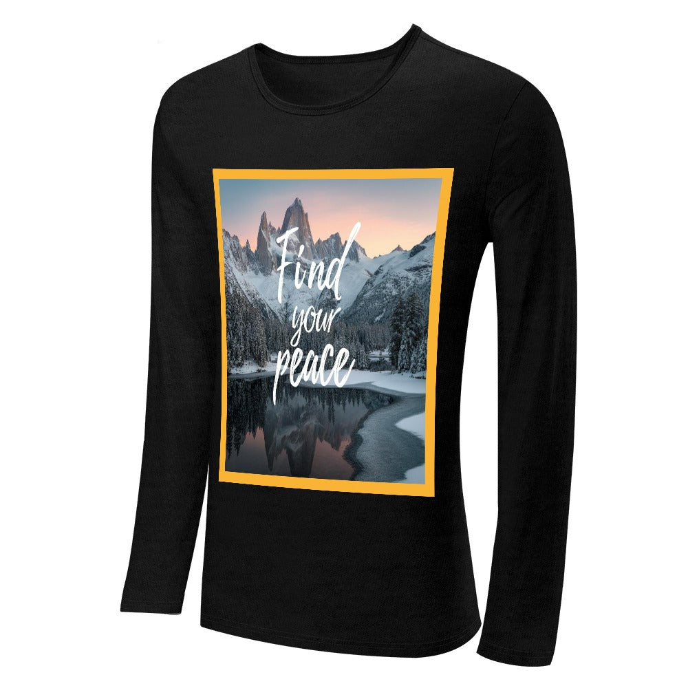 Men's CrewNeck Long Sleeve T-shirt