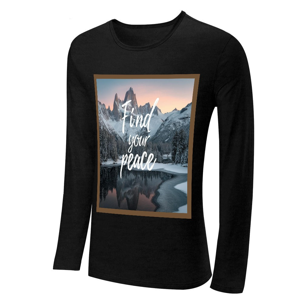 Men's CrewNeck Long Sleeve T-shirt