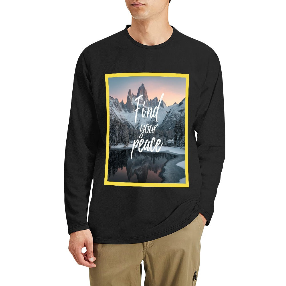 Men's CrewNeck Long Sleeve T-shirt